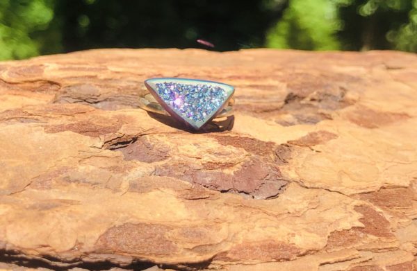 Aegean Dawn Druzy Ring - Size 7