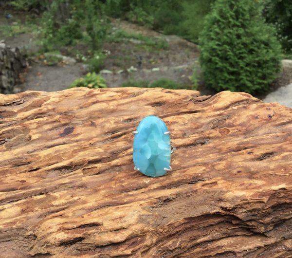 Beautiful Larimar Ring - Size 9