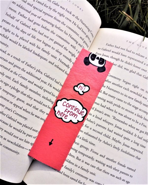 Reading panda bookmark - Image 2