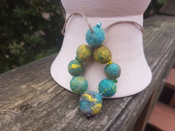 Felted necklace