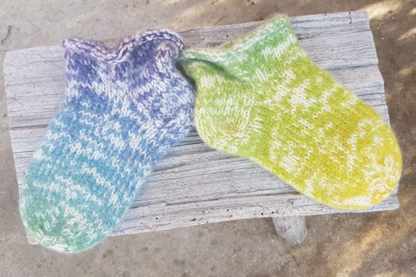 Handknitted and felted wool socks - Image 10