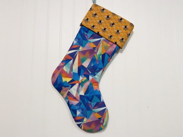 Colorful Bees Holiday Stocking