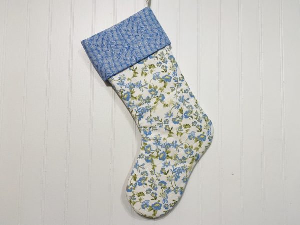 Forest Friends Blue Holiday Stocking - Image 3