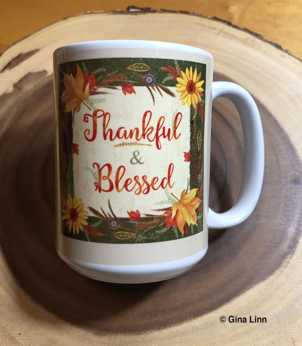 Autumn Mug -Thankful & Blessed