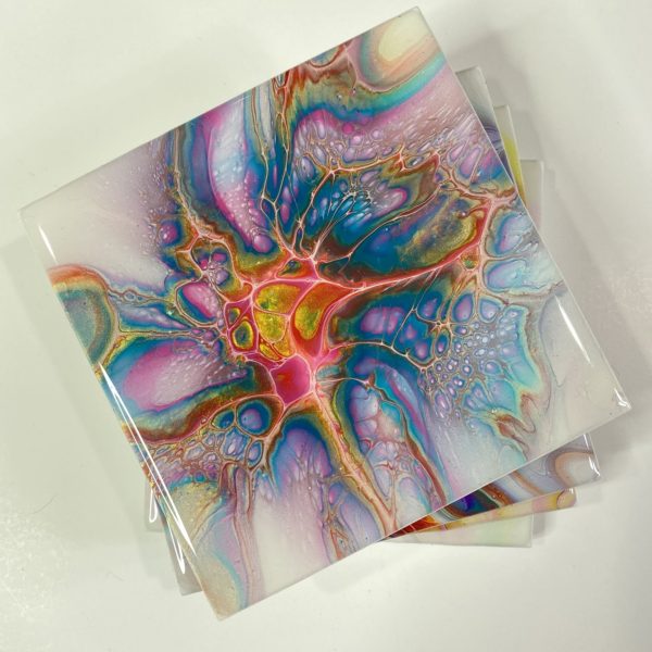 Acrylic& Resin Coaster Set (4) - Image 3