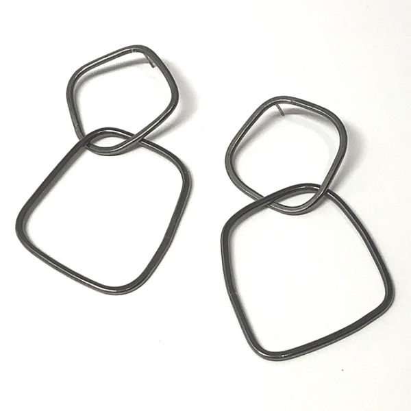 Double Link Post Earrings